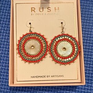 RUSH by Denis & Charles Multicolor Beaded Earrings